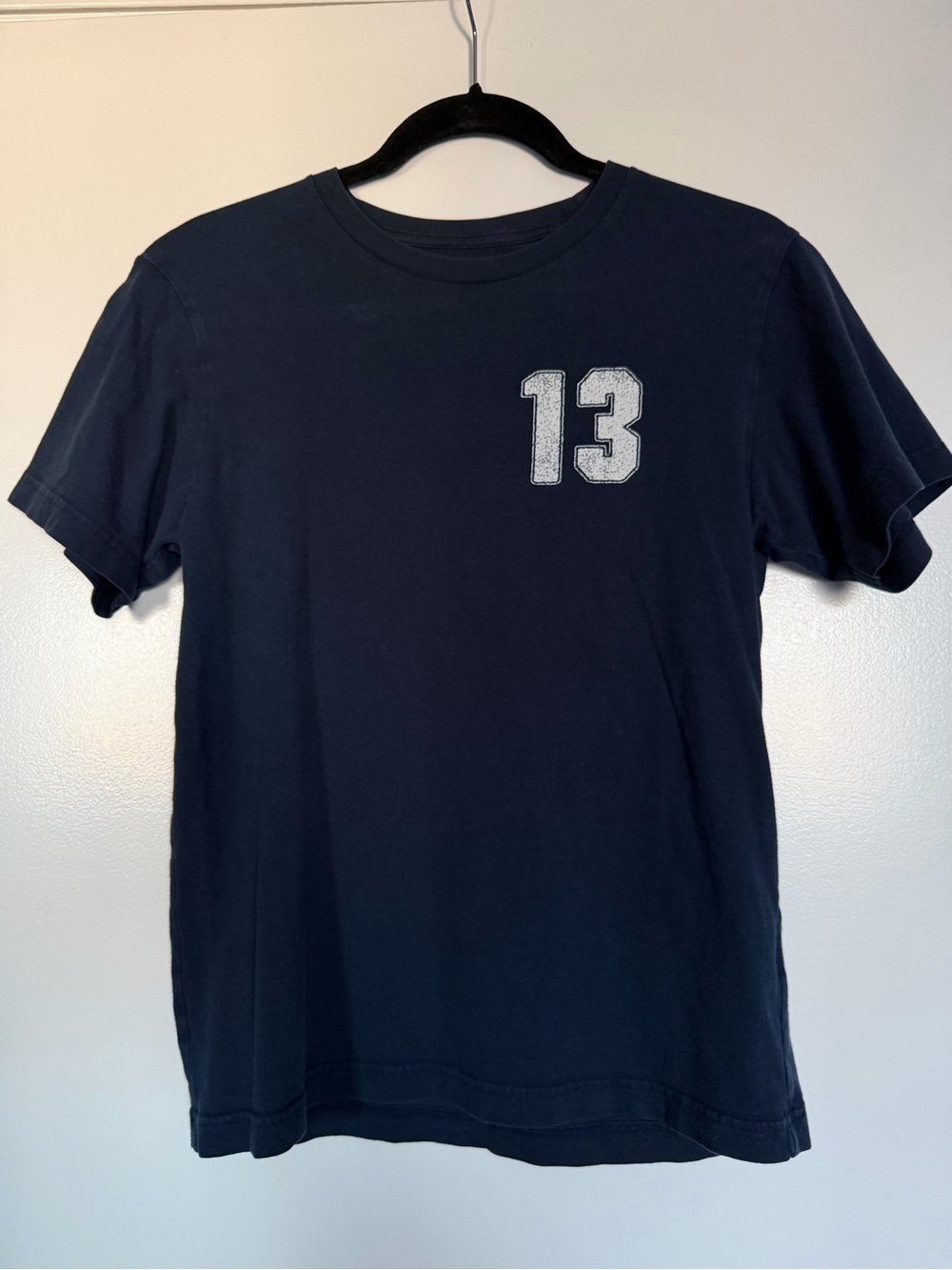 Disney Pixar x Uniqlo Monsters Inc Navy Graphic Number 13 Short Sleeve T‑Shirt